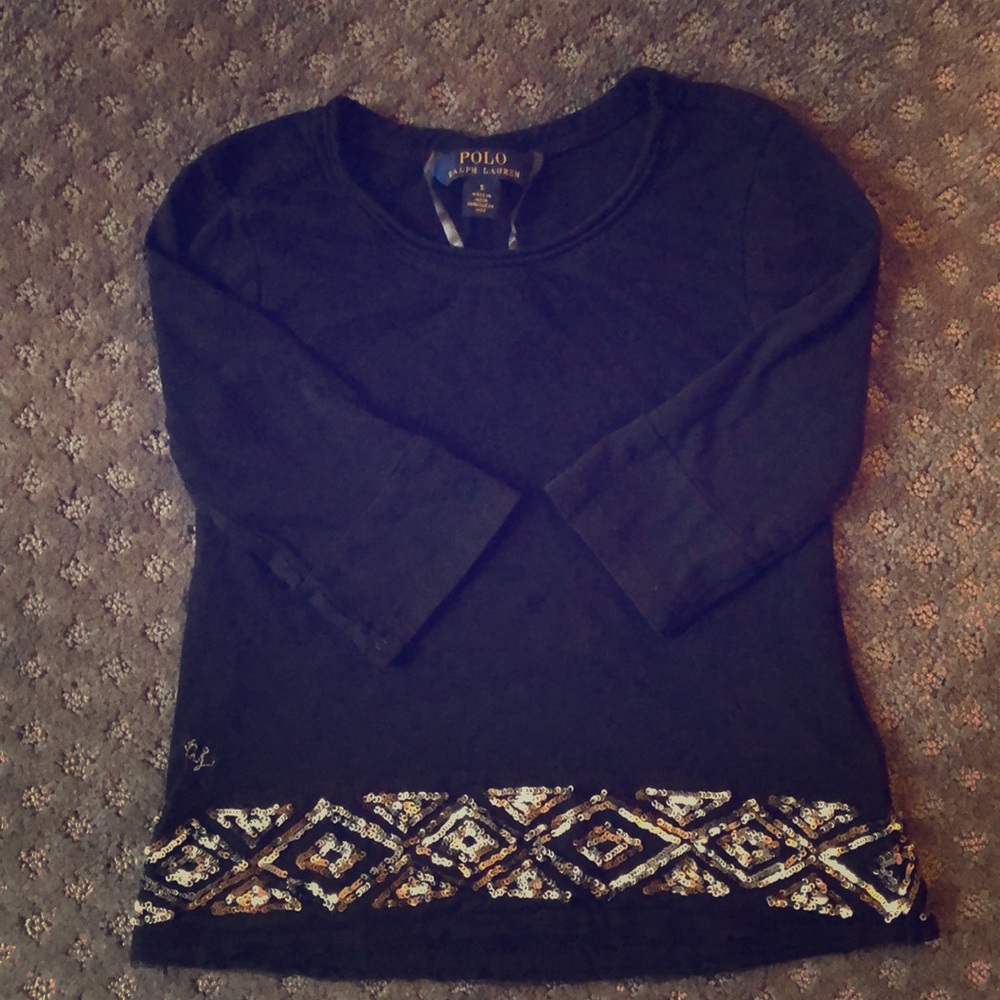 Girl’s Polo Ralph Lauren black top!
